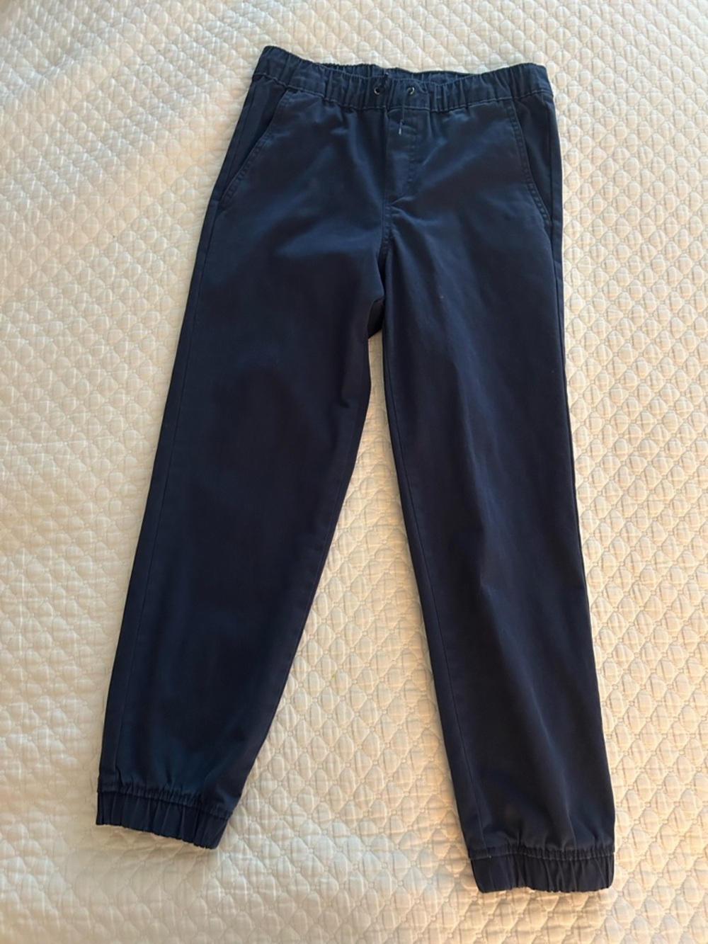 GAP Casual Navy Elastic-Waist Jogger Pants